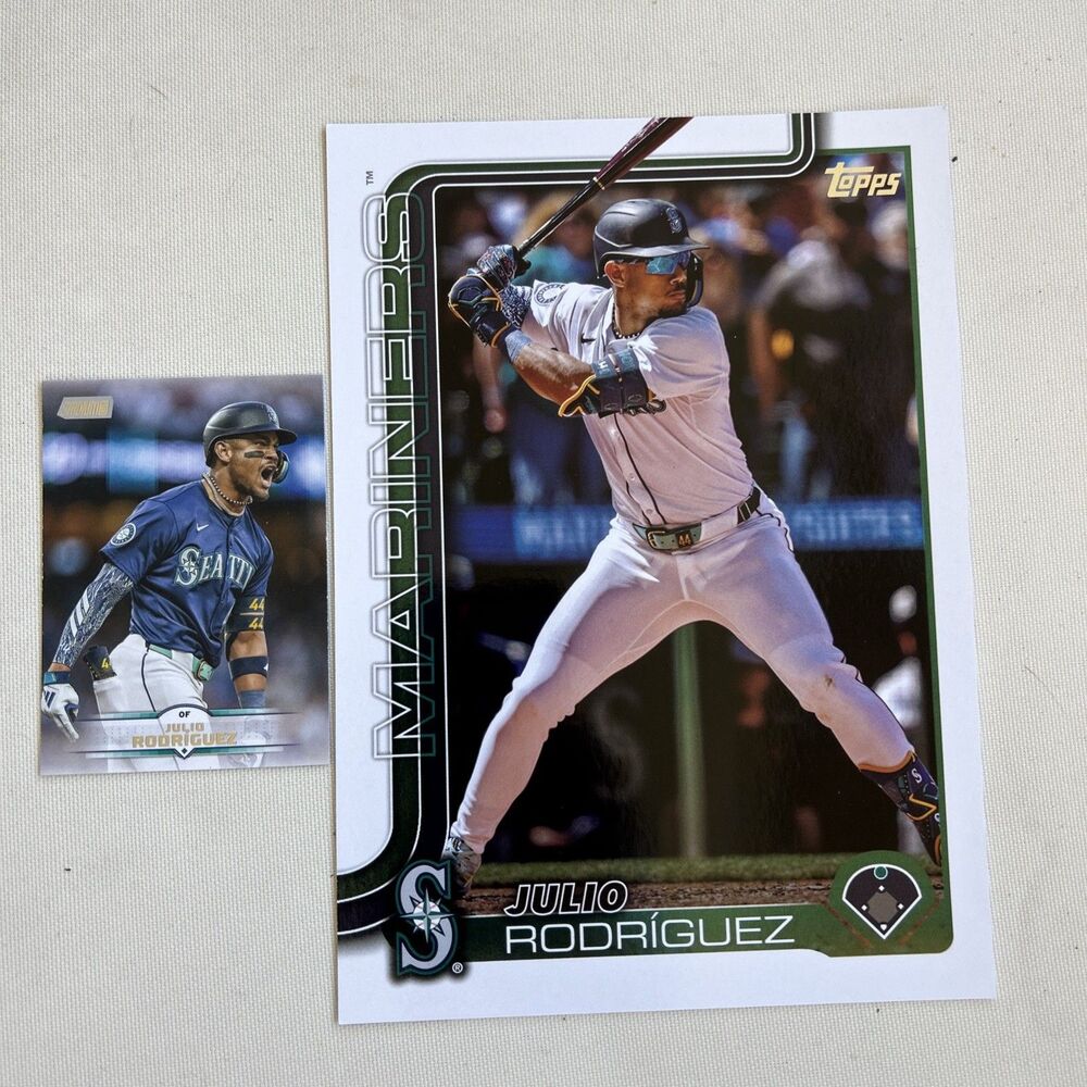 Julio Rodriguez 2025 Topps Series 1 SUPERBOX Oversized Jumbo Card #266 Mariners